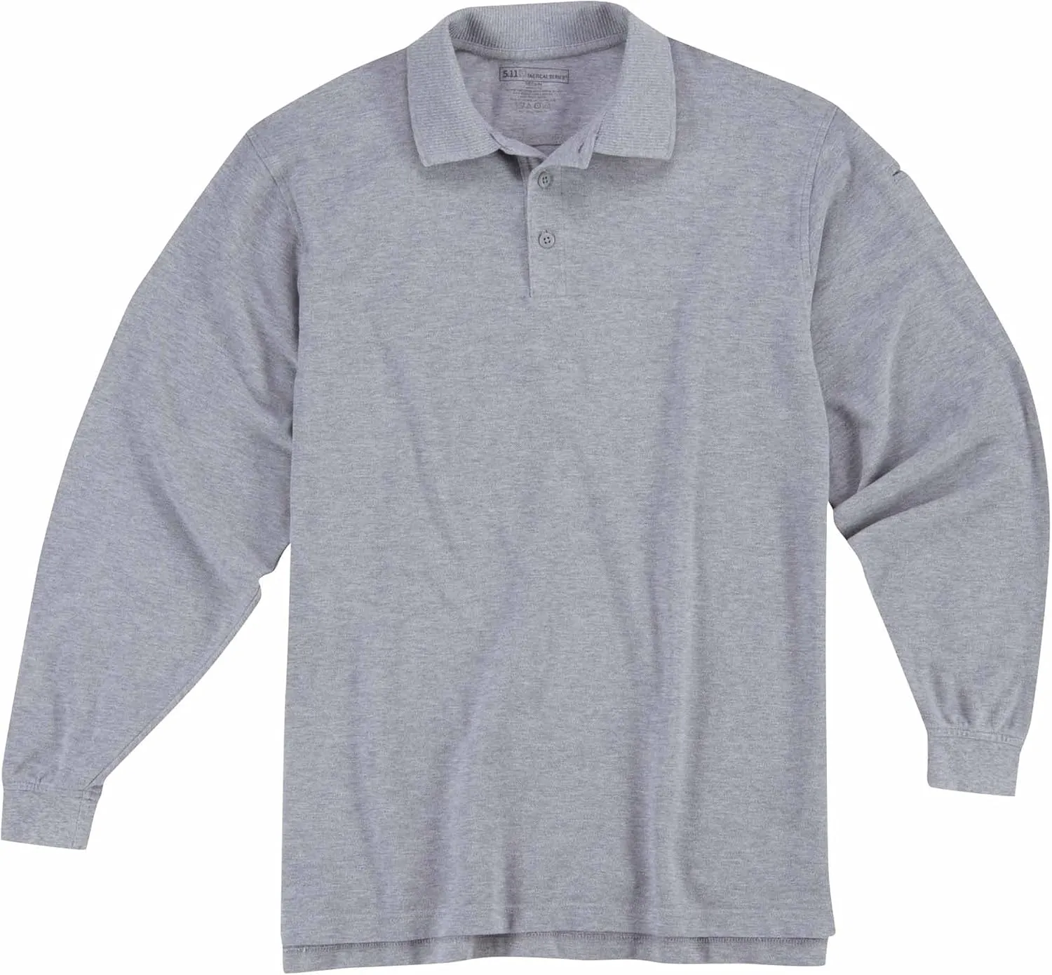 5.11 Tactical Professional Long Sleeve Polo Shirt, Cotton Pique Knit, Reinforced Seams, Style 42056