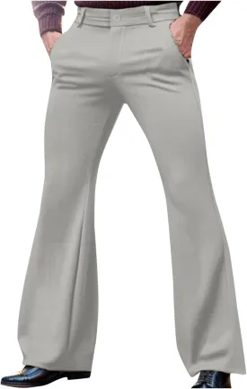70s Disco Pants for Men,Mens Bell Bottom Jeans Pants,Slim Fit Retro Flared Trousers Vintage Denim Pants Jeans for Men