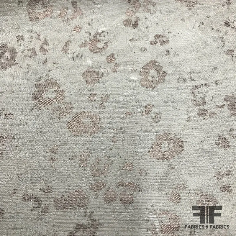 Abstract Neutral Brocade - Beige/Ivory