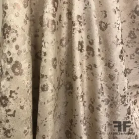 Abstract Neutral Brocade - Beige/Ivory