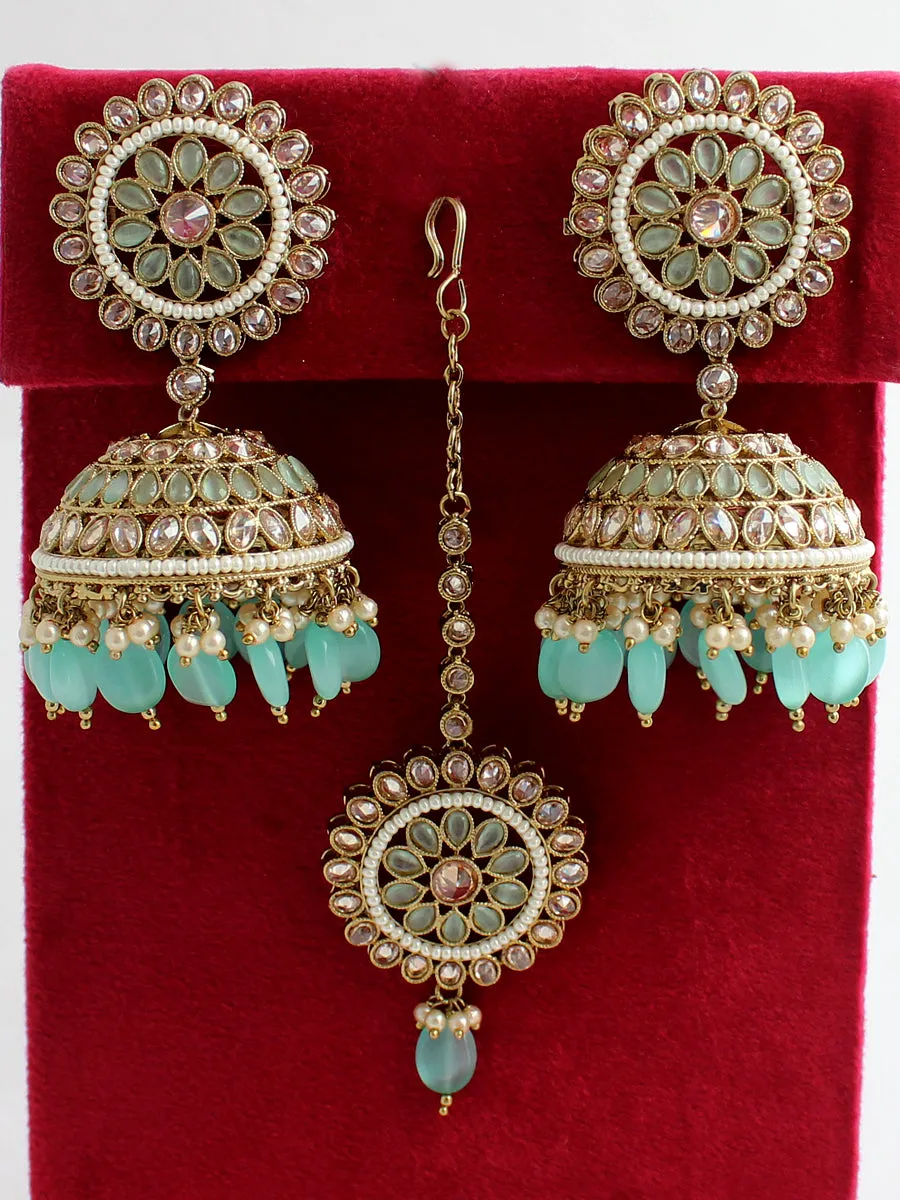 Adhira Earrings & Tikka