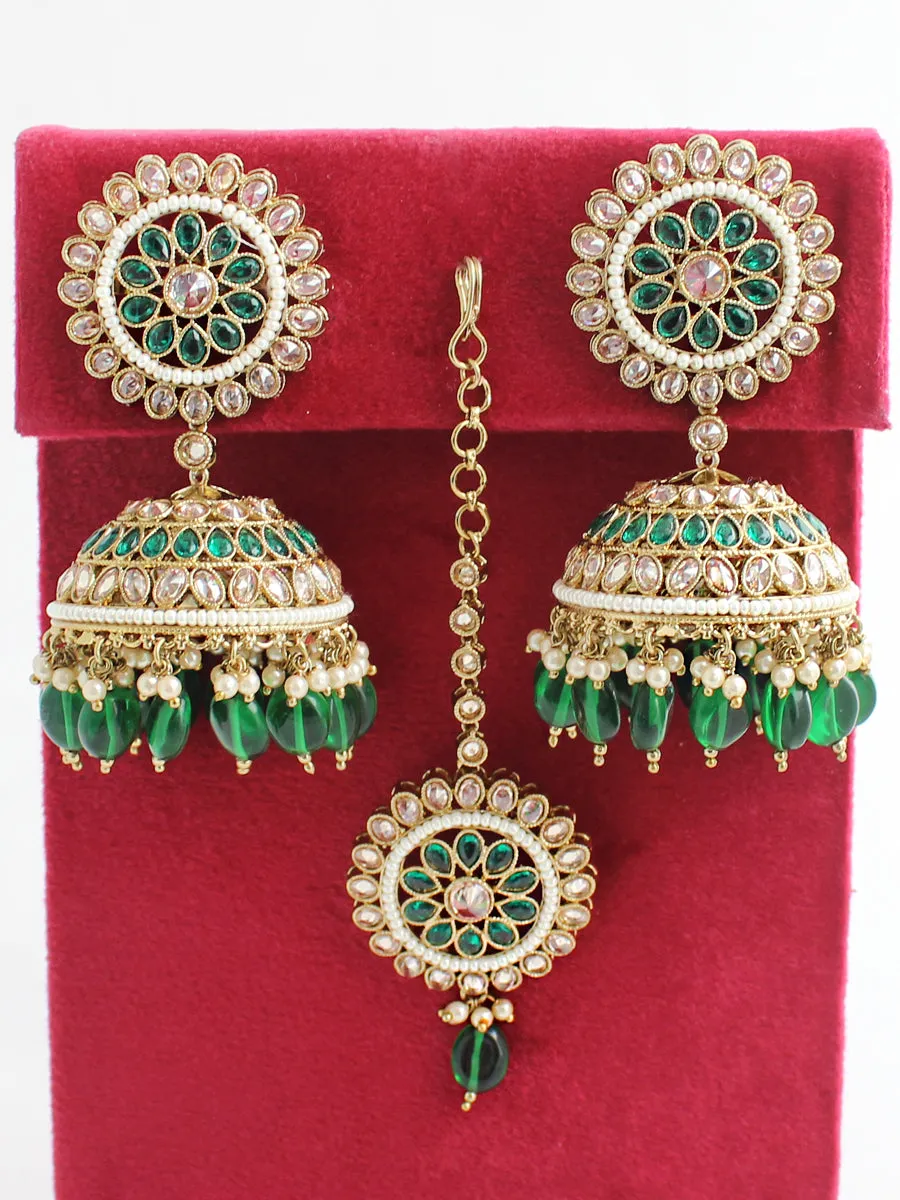 Adhira Earrings & Tikka