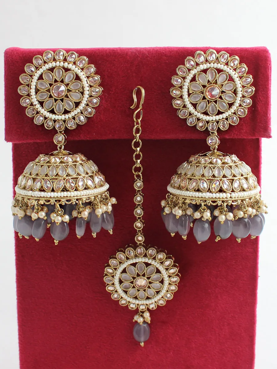 Adhira Earrings & Tikka
