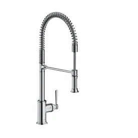 Axor 16582001 Montreux Single Handle Semi-Pro Kitchen Faucet with Toggle Spray Diverter in Chrome