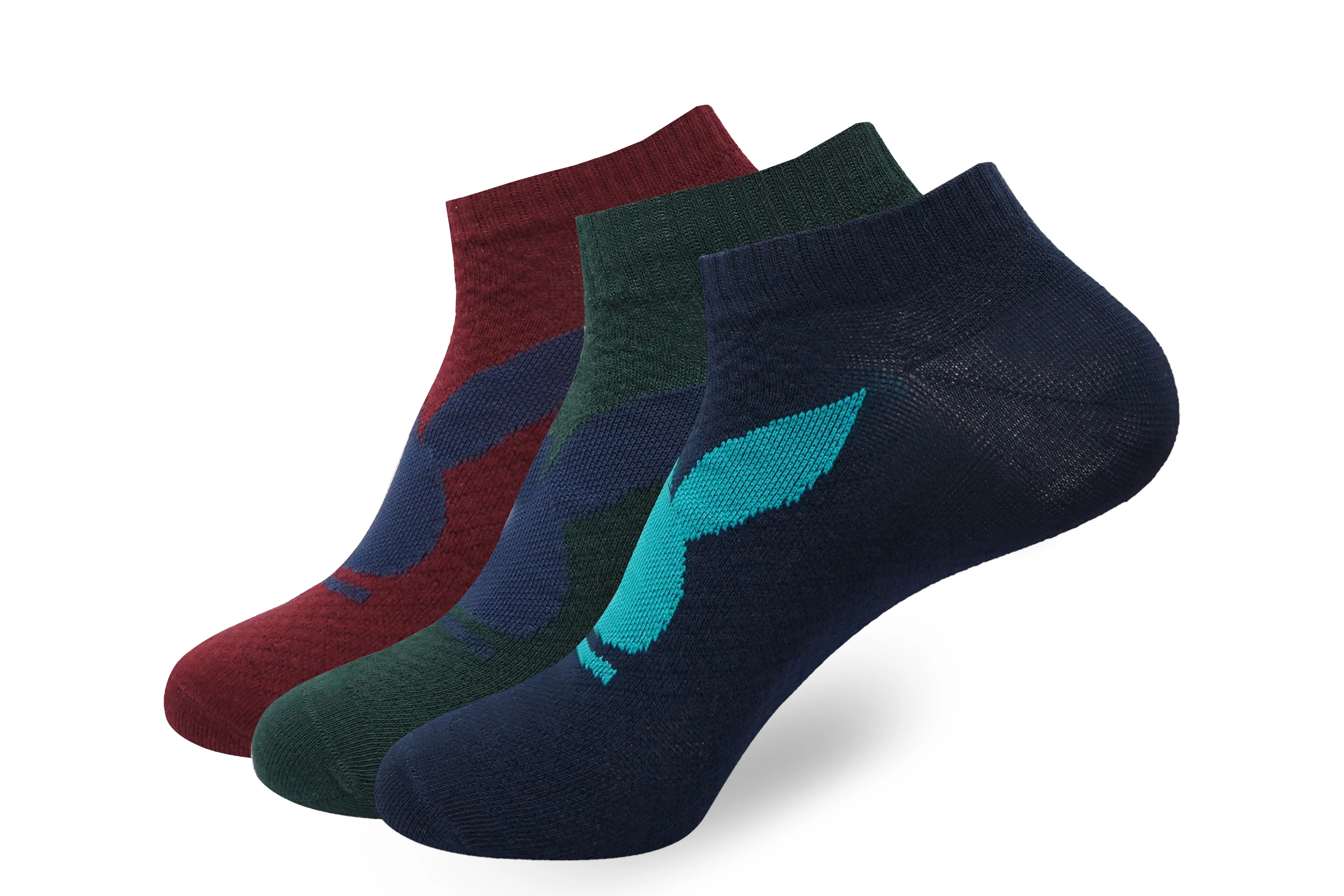 BALENZIA Men's Playboy Low-Cut Socks | 3-Pack | Free Size