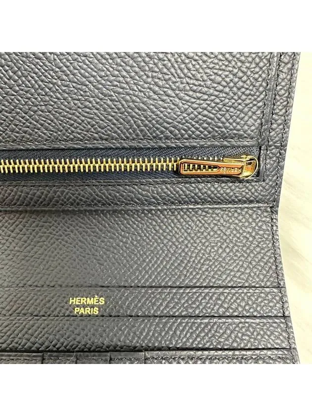 Bean Gold Compact Halfwallet Blue Indigo