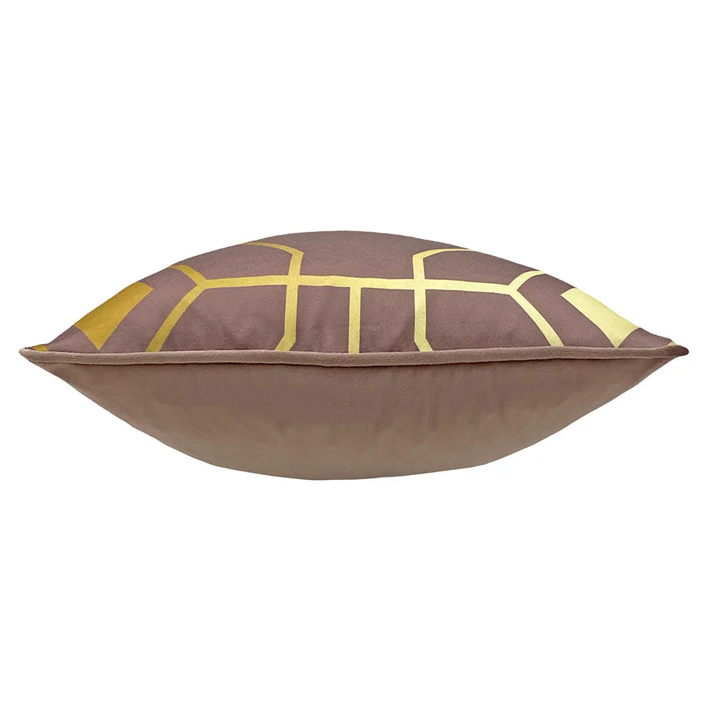 Bee Deco Geometric Cushion Blush