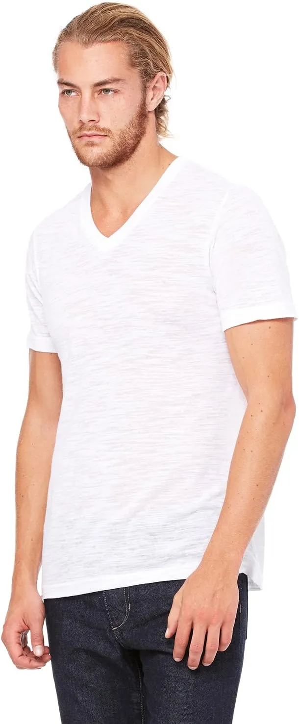 Bella Canvas Men's Comfortable V-Neck Soft Fitted Jersey T-Shirt