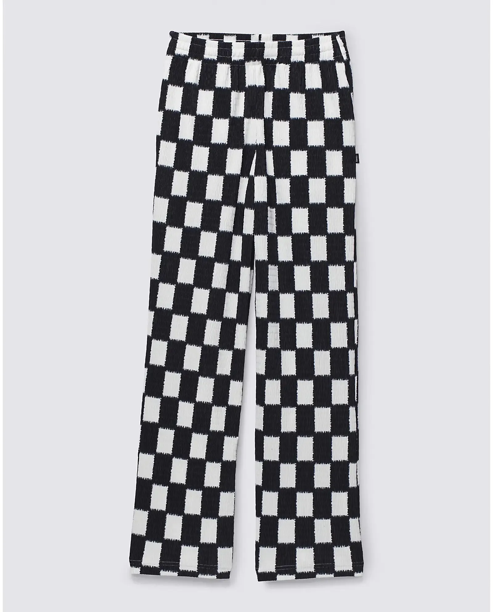 Benton Checker Easy Trousers in Black & Marshmallow