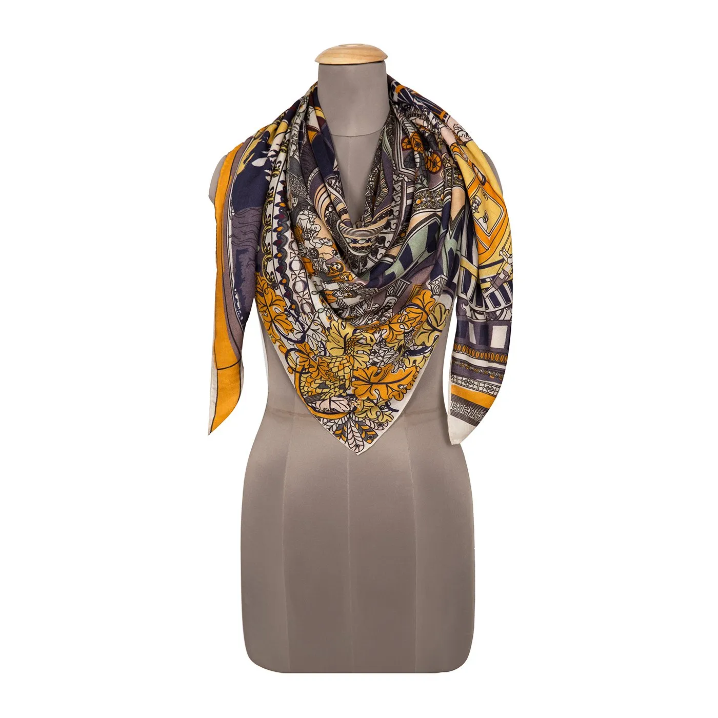 Big Victoria Terminus Square Scarf