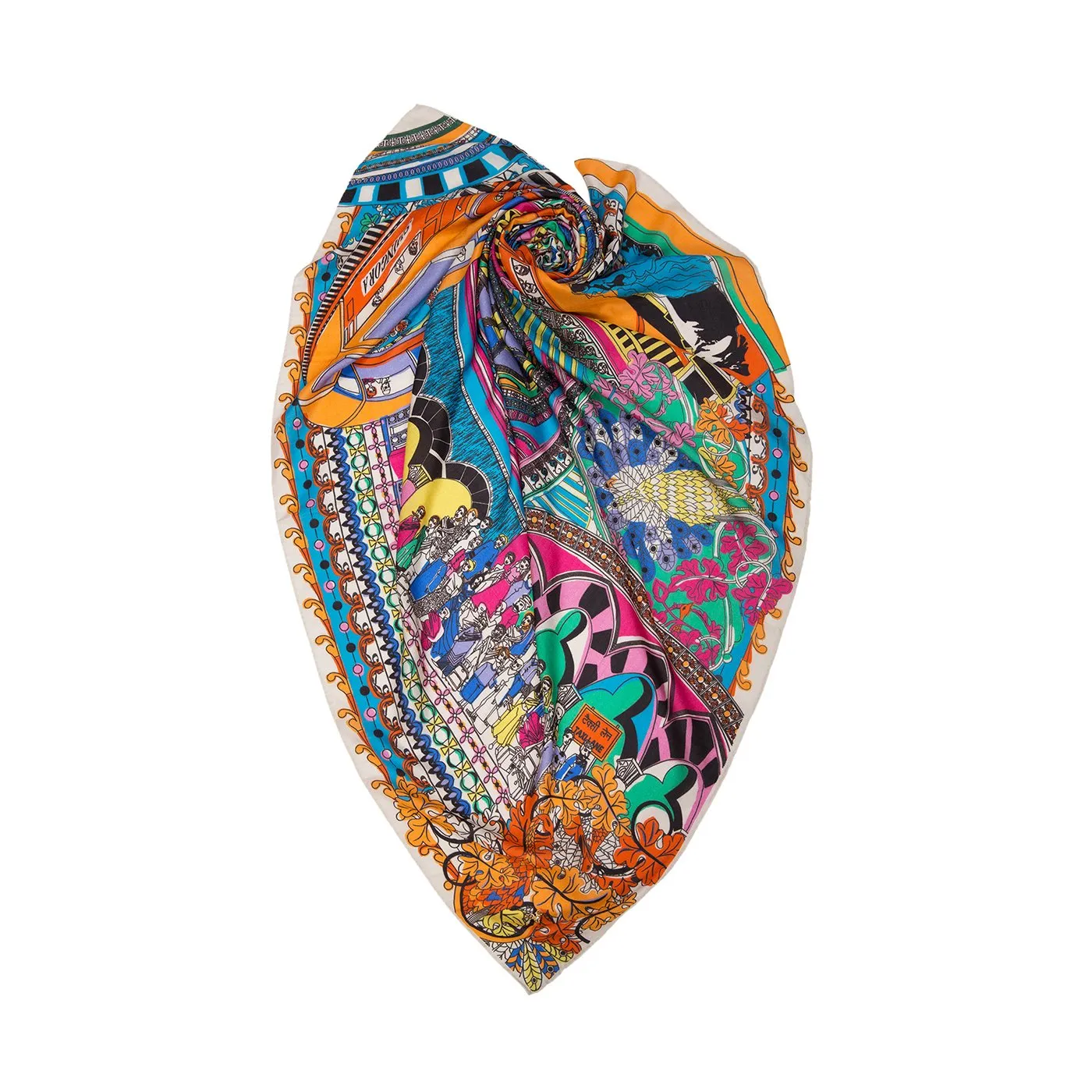 Big Victoria Terminus Square Scarf