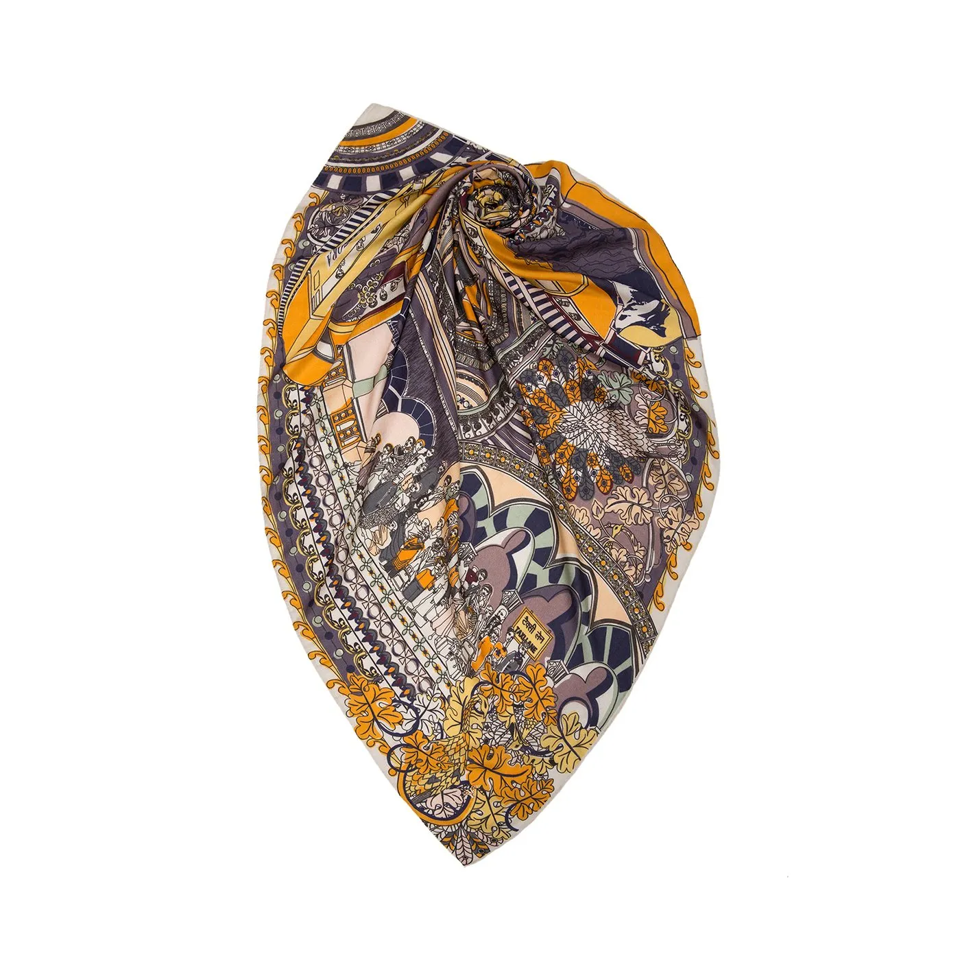 Big Victoria Terminus Square Scarf