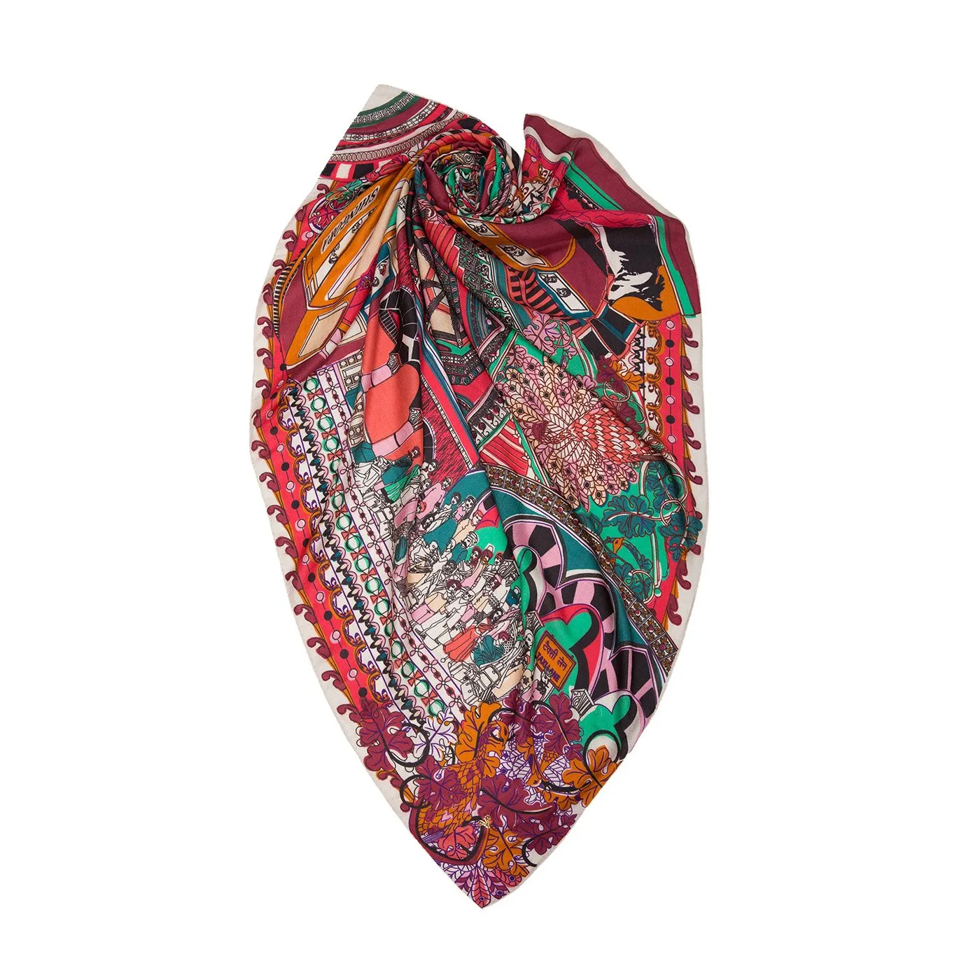 Big Victoria Terminus Square Scarf