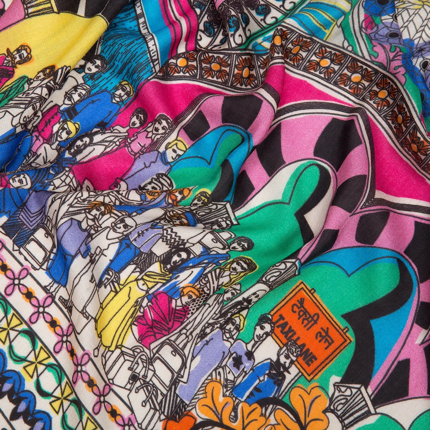 Big Victoria Terminus Square Scarf
