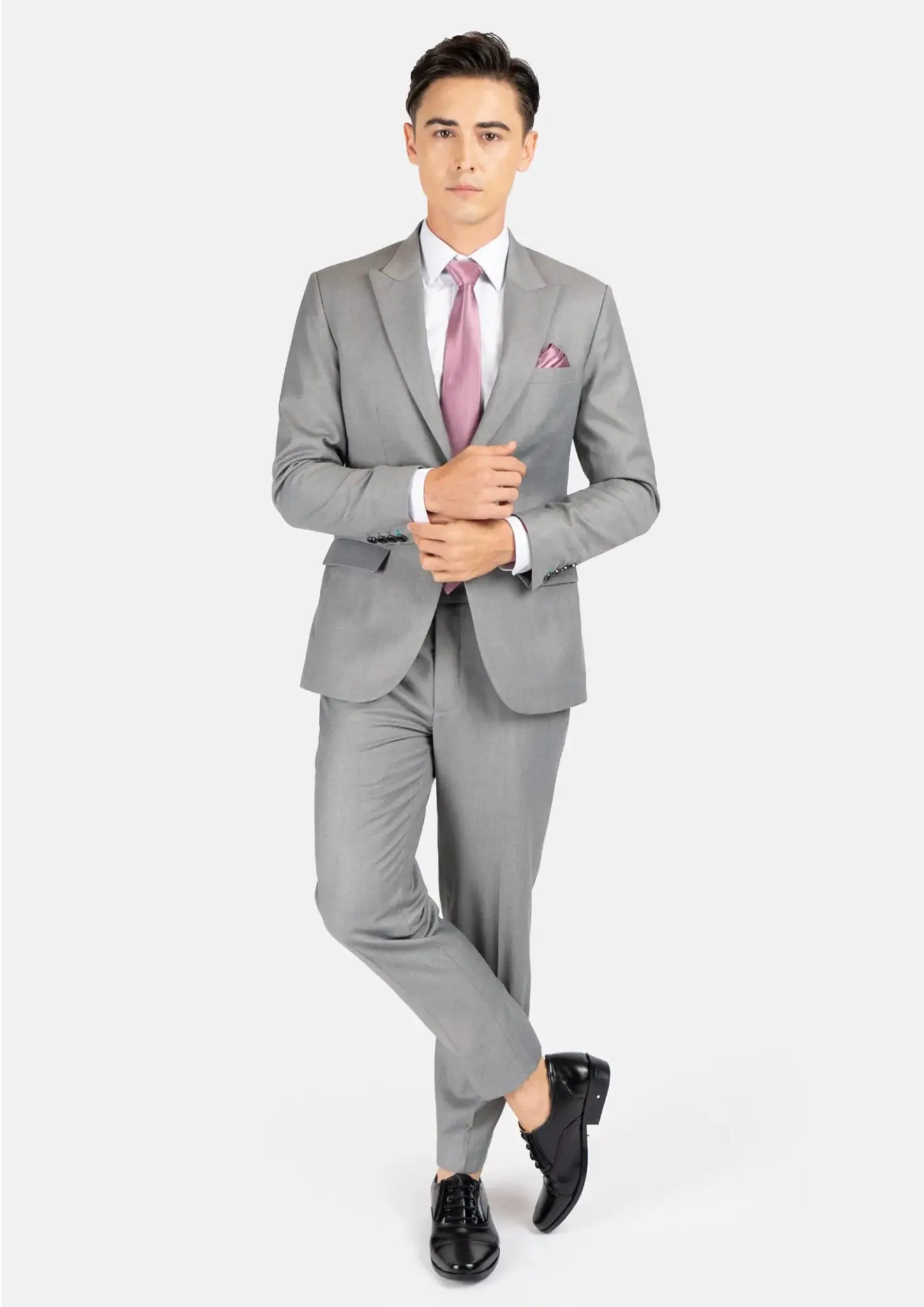 Bryant Light Grey Twill Suit