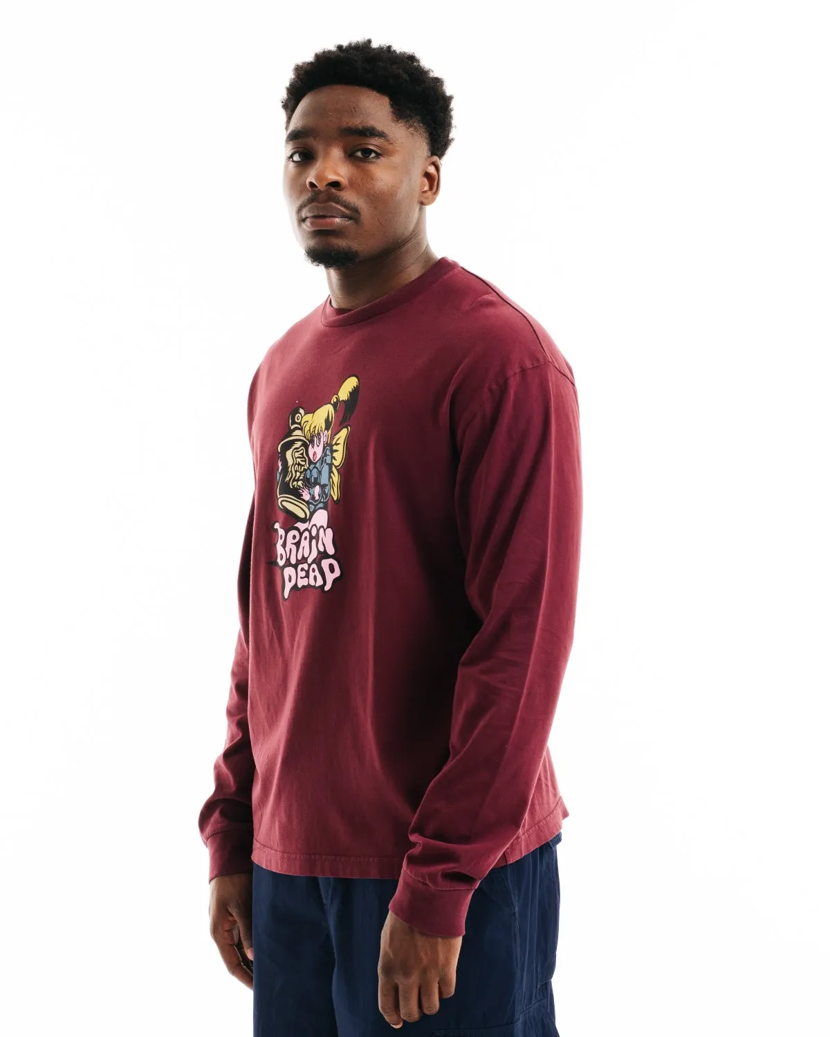 Bubblegum Shorty Long Sleeve - Maroon