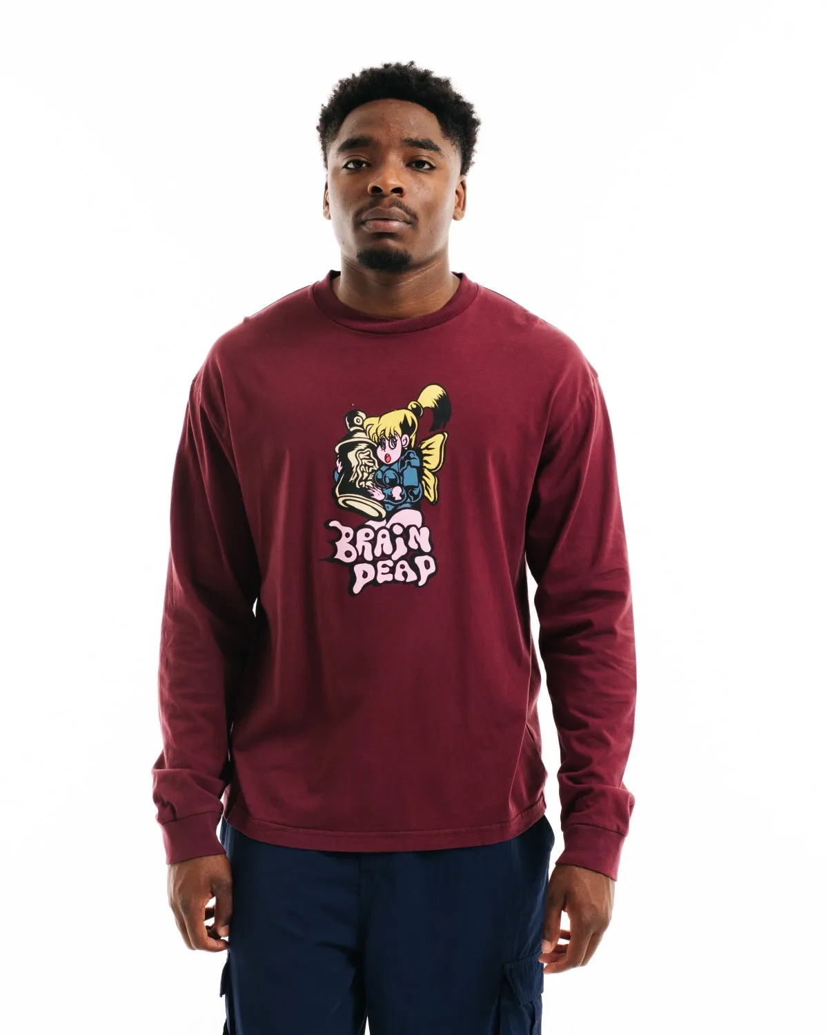 Bubblegum Shorty Long Sleeve - Maroon