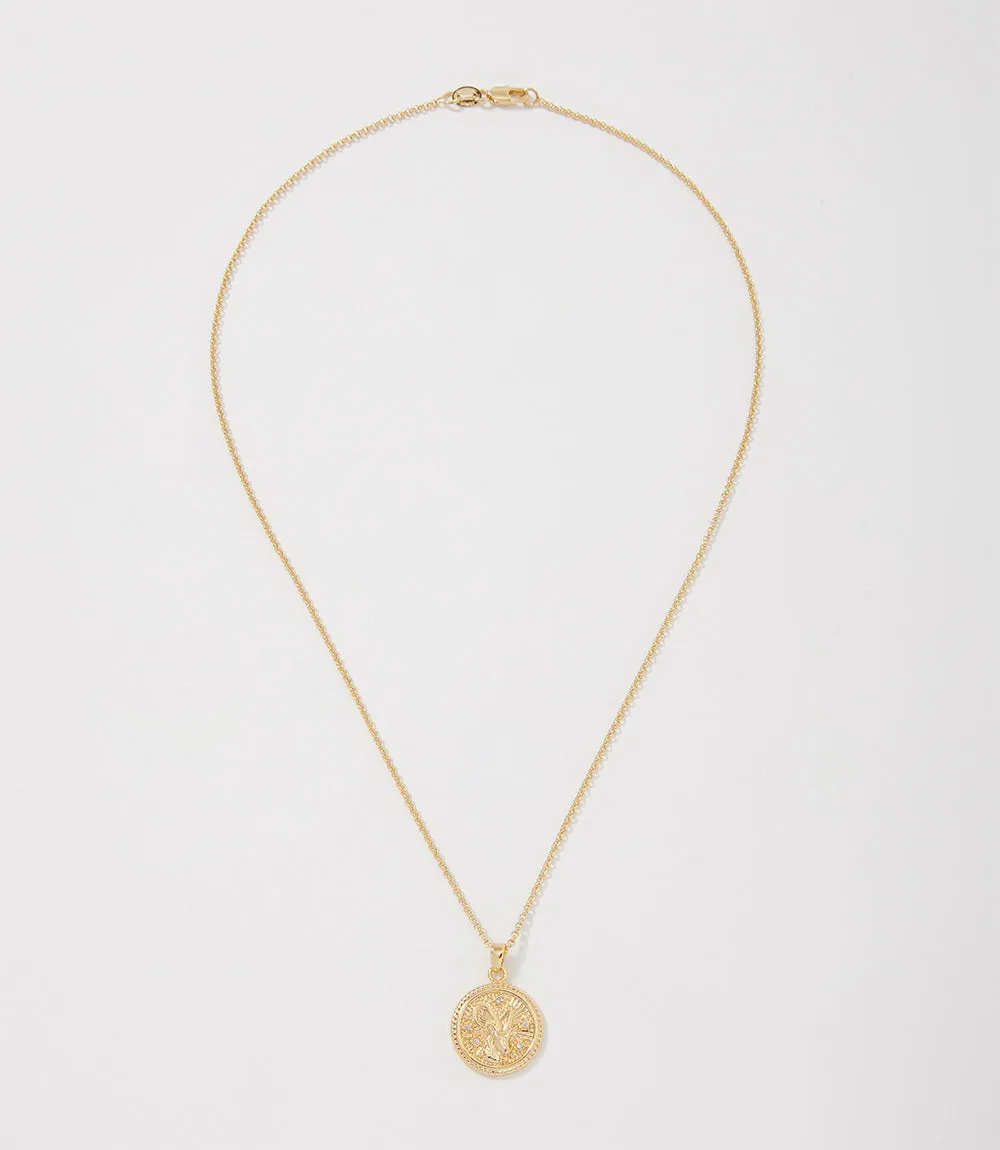 Capricorn Coin Necklace