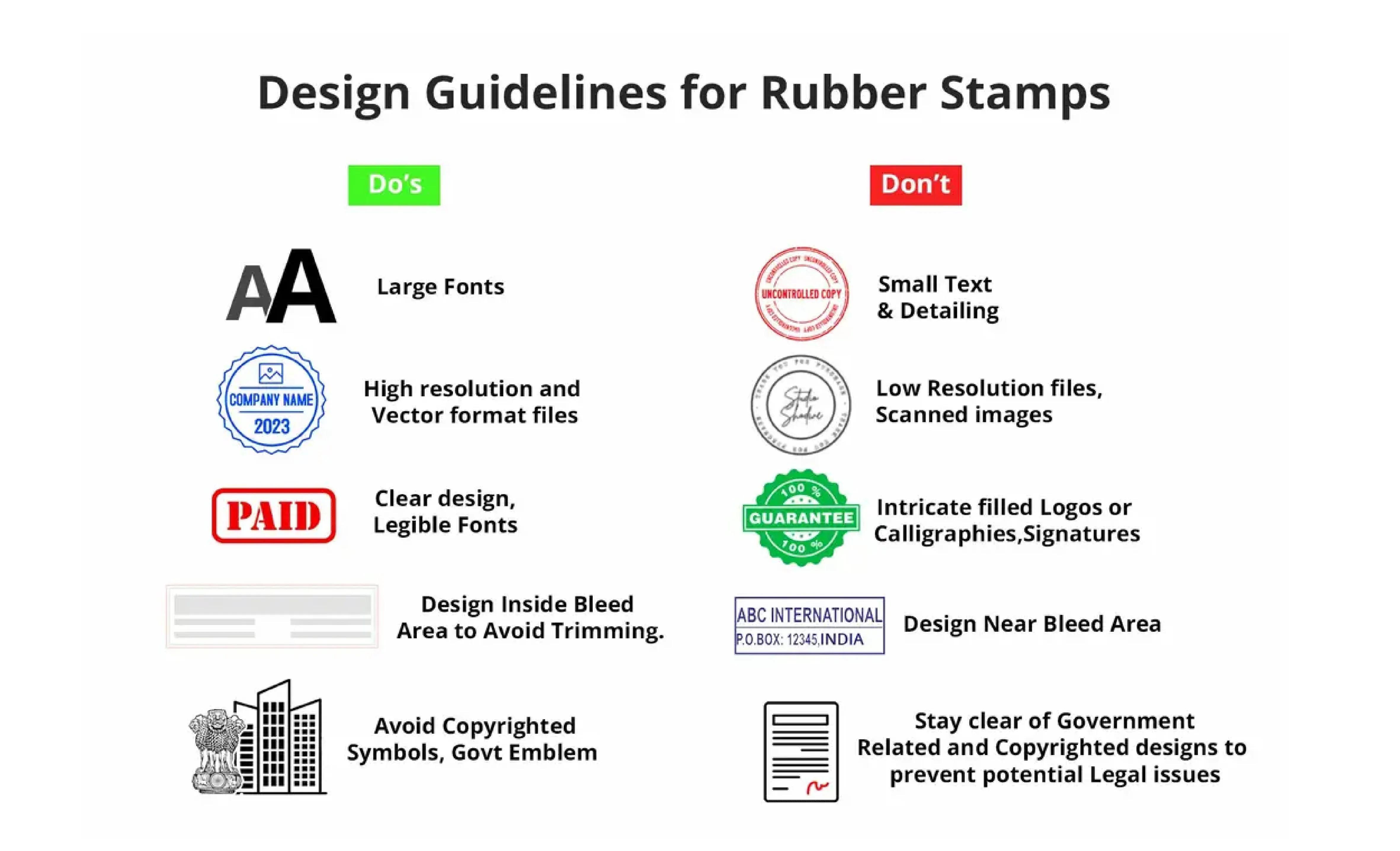 Circle Rubber Stamp