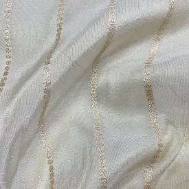 Classic Gold Zari Floral Jacquard Visscos Fabric