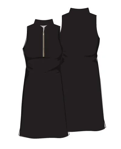 Course To Cocktails Sleeveless Dress - BLACK