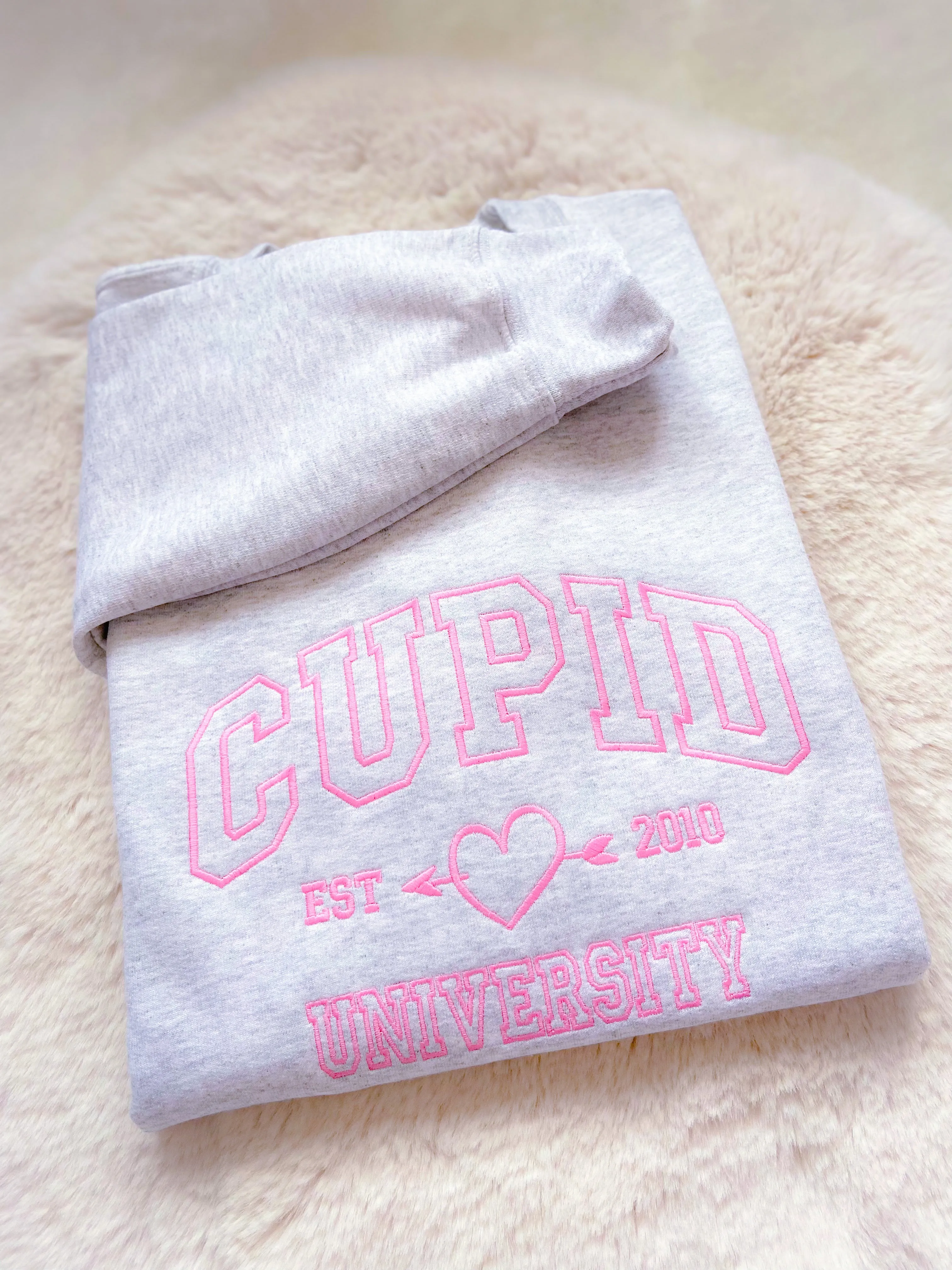 Cupid Custom Year Embroidered Sweatshirt