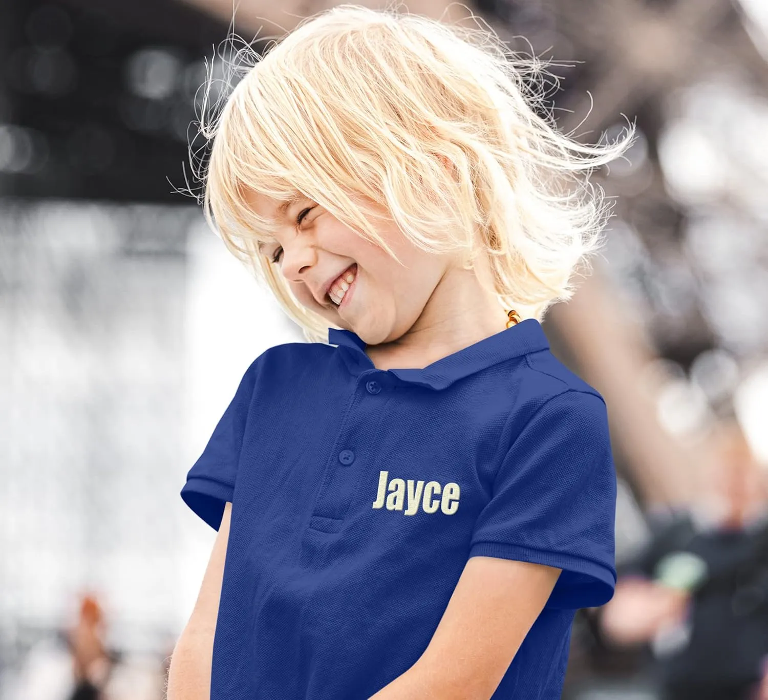 Custom Embroidered Jersey Polo Shirts for Youth Personalized Add Your Own Text