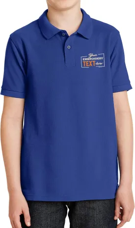 Custom Embroidered Jersey Polo Shirts for Youth Personalized Add Your Own Text