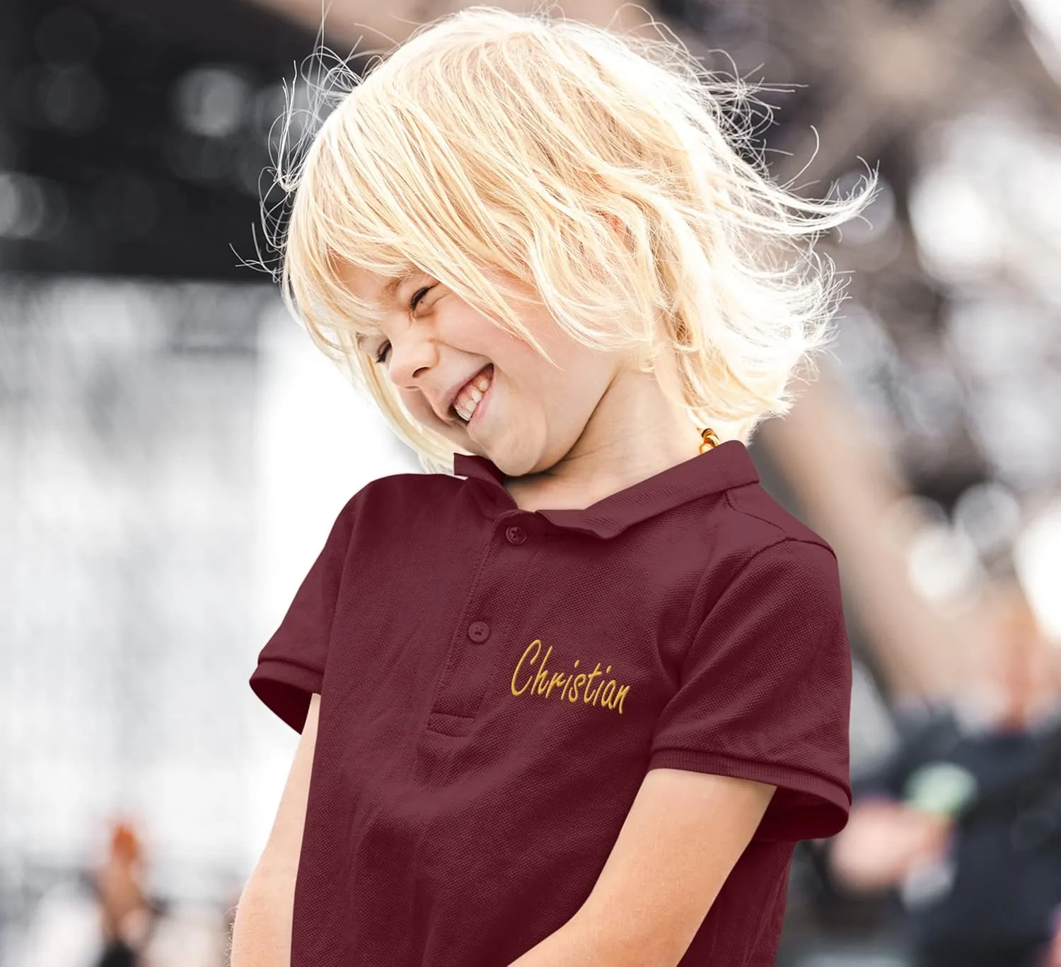 Custom Embroidered Jersey Polo Shirts for Youth Personalized Add Your Own Text