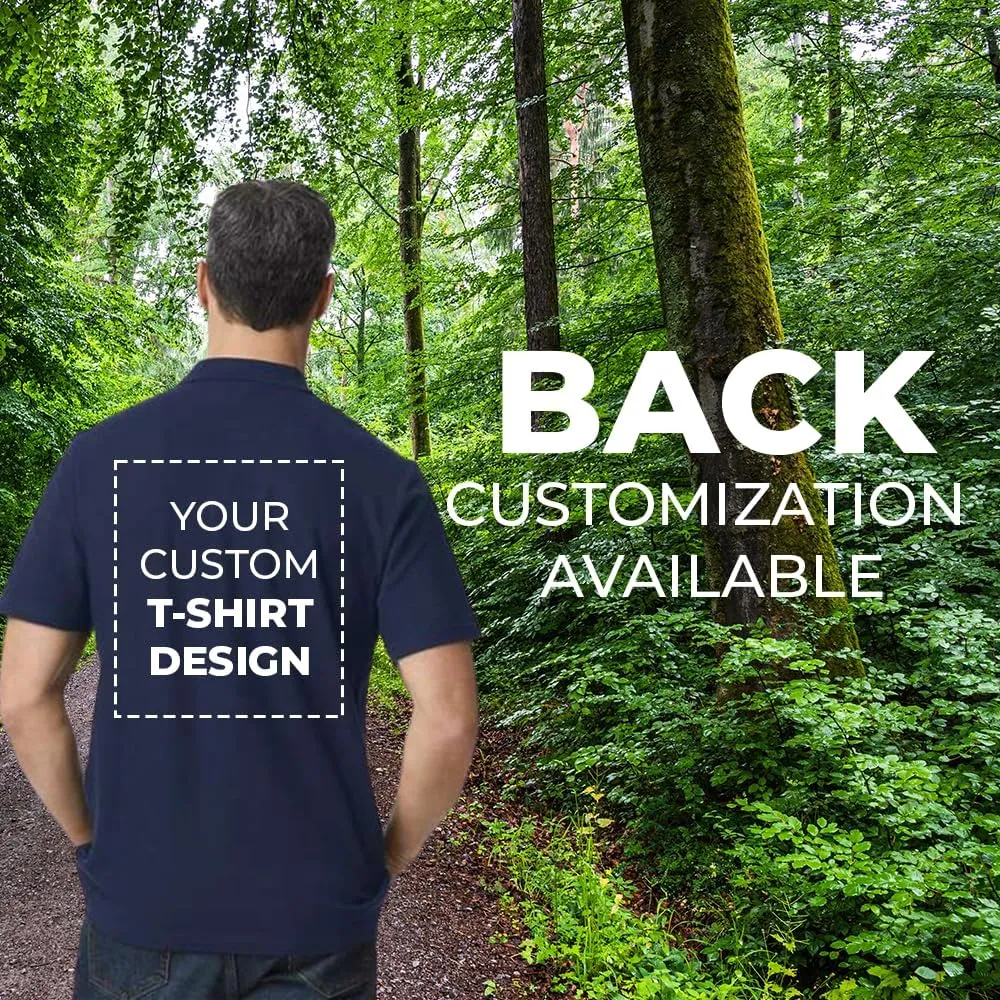 Custom Polo Shirt for Unisex Adult Personalized Customized Embroidered Sport Casual Golf Polo Shirt Design with Image Text