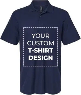Custom Polo Shirt for Unisex Adult Personalized Customized Embroidered Sport Casual Golf Polo Shirt Design with Image Text