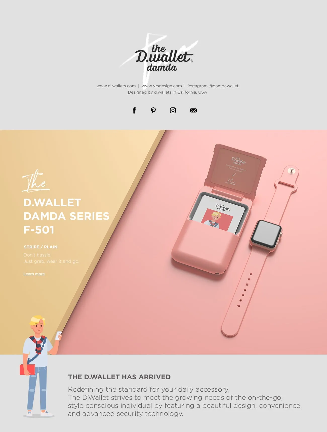 D-Wallet Folder by VRS DESIGN - Elegant Card Wallet
