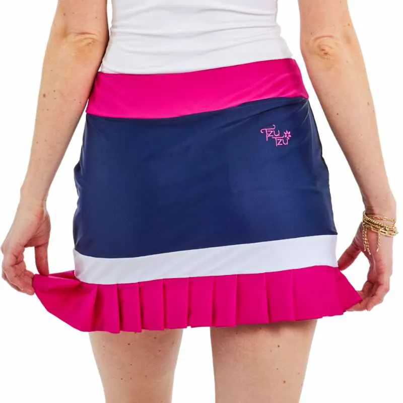 Darby Navy-Lipstick-White Skort
