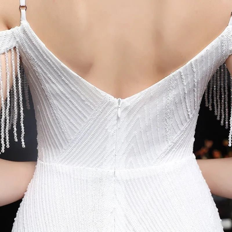 Elegant Off Shoulder Evening Dress