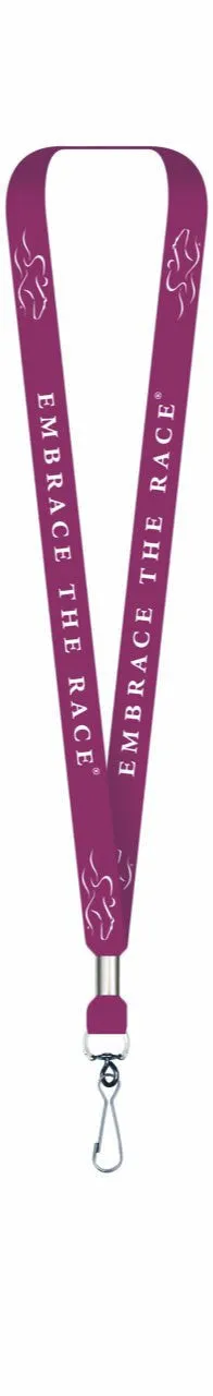 EMBRACE THE RACE® Lanyard Ticket Holder - Cardinal