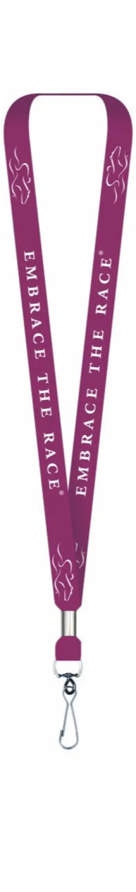 EMBRACE THE RACE® Lanyard Ticket Holder - Cardinal