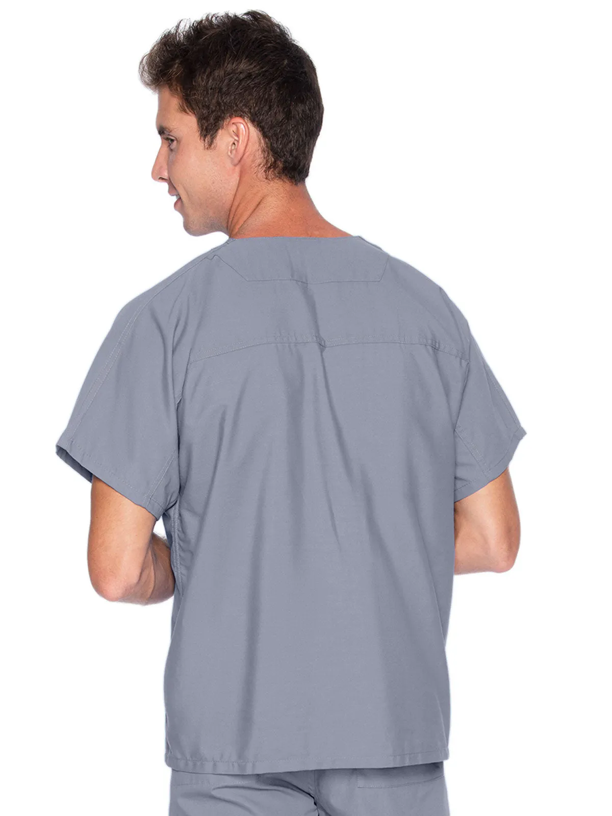 Essentials - Unisex Reversible V-Neck Classic Fit Solid Scrub Top