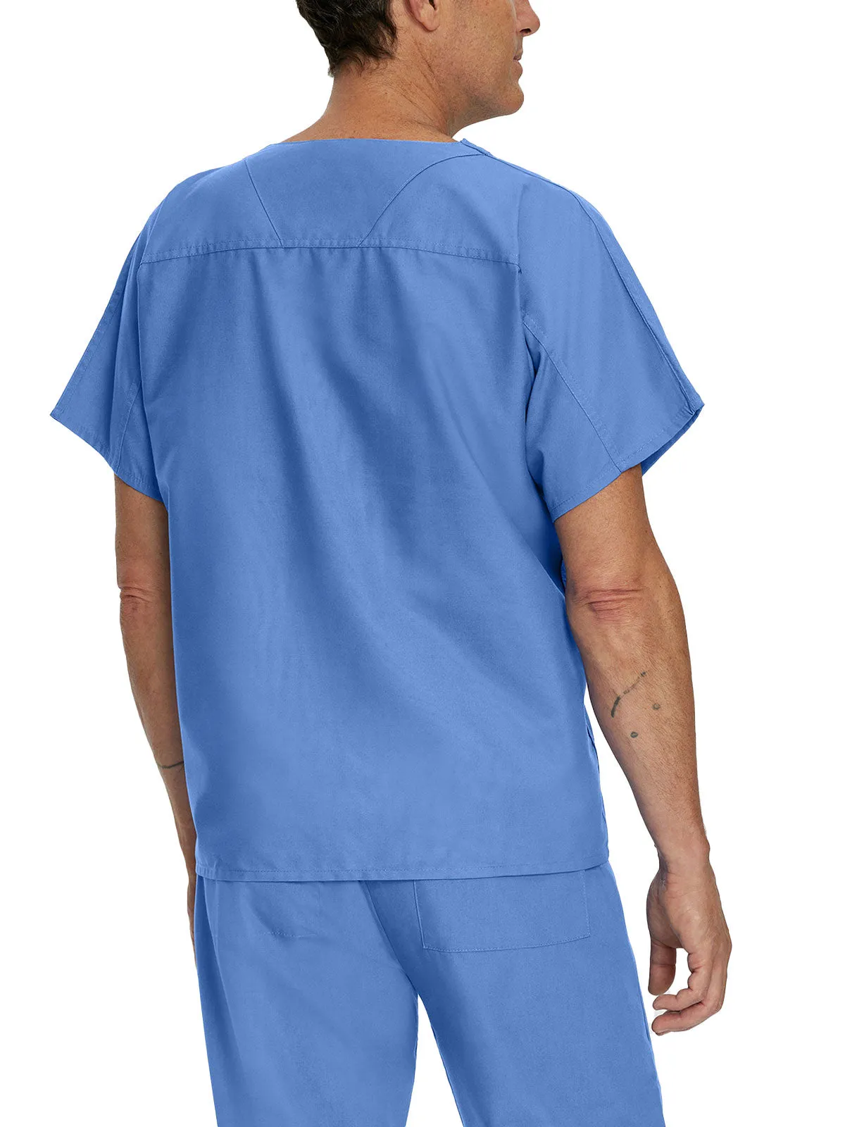 Essentials - Unisex Reversible V-Neck Classic Fit Solid Scrub Top