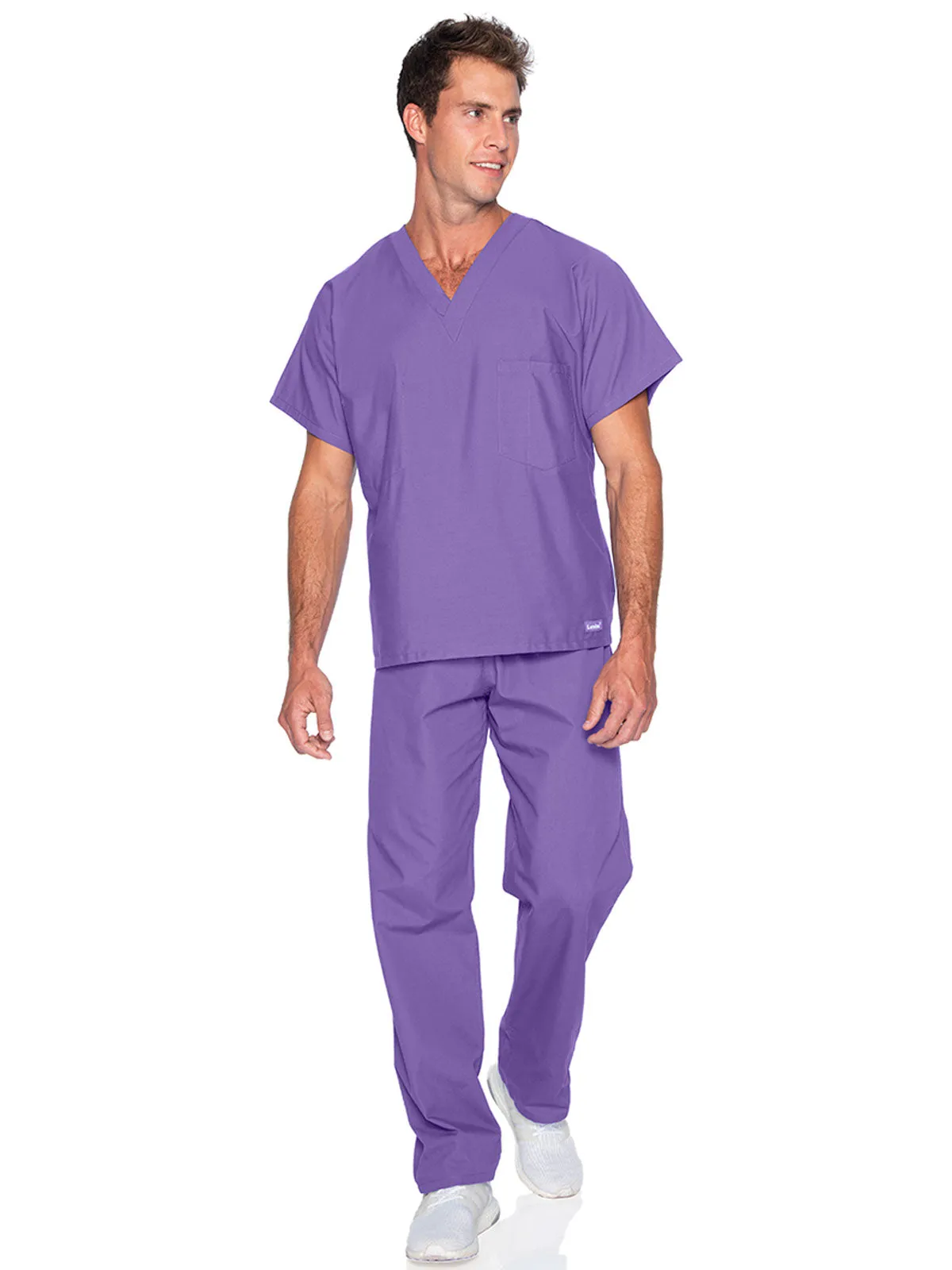 Essentials - Unisex Reversible V-Neck Classic Fit Solid Scrub Top