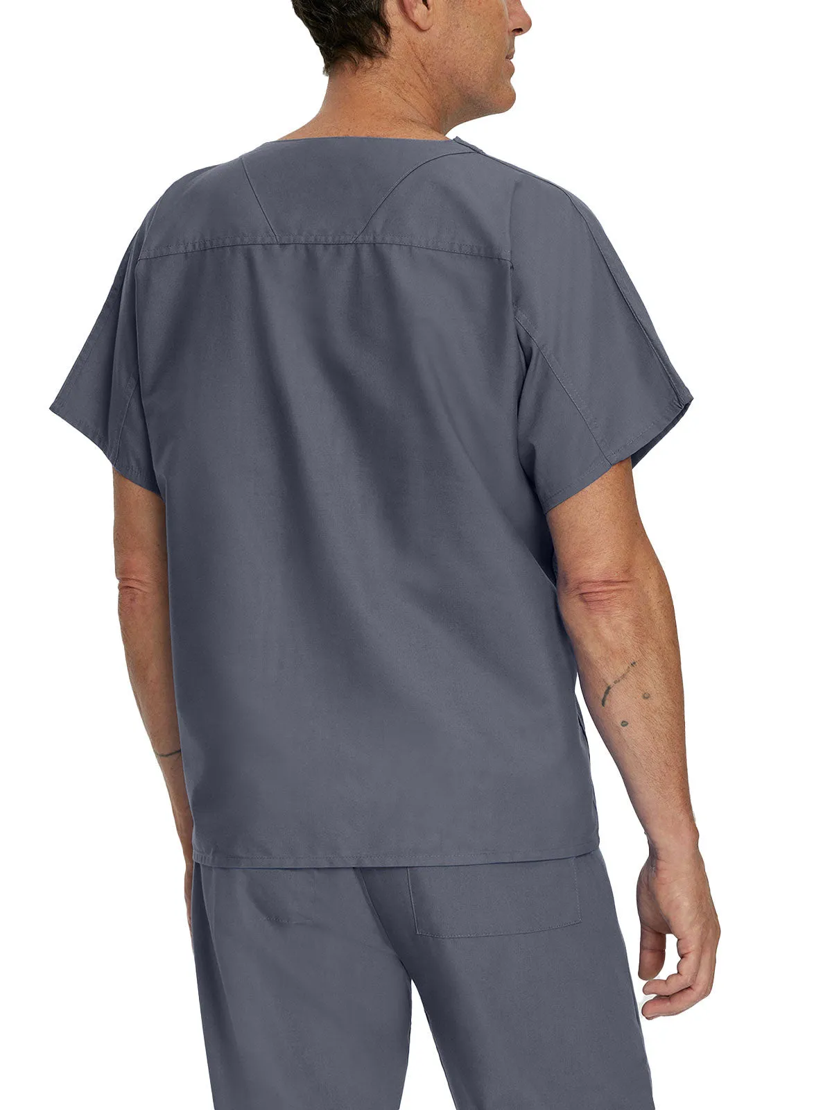 Essentials - Unisex Reversible V-Neck Classic Fit Solid Scrub Top