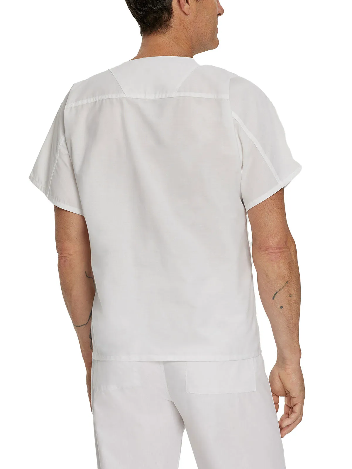 Essentials - Unisex Reversible V-Neck Classic Fit Solid Scrub Top
