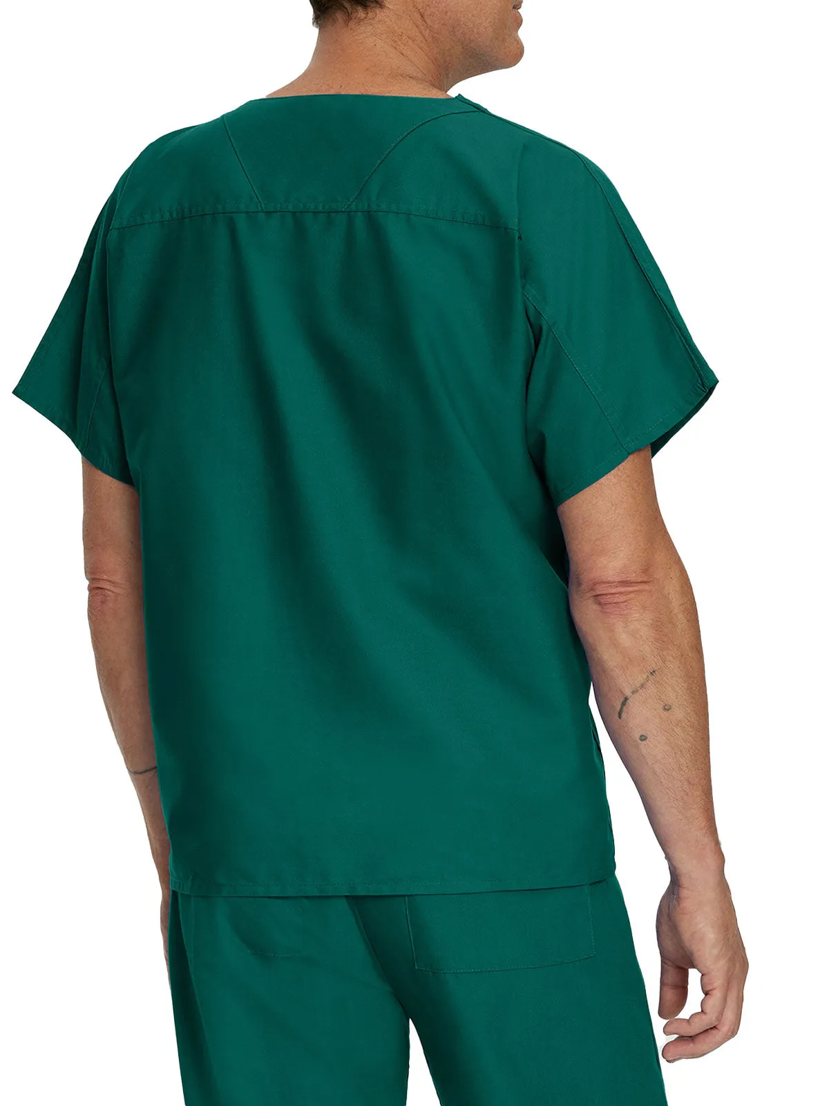 Essentials - Unisex Reversible V-Neck Classic Fit Solid Scrub Top