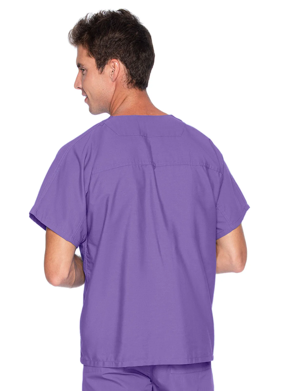 Essentials - Unisex Reversible V-Neck Classic Fit Solid Scrub Top