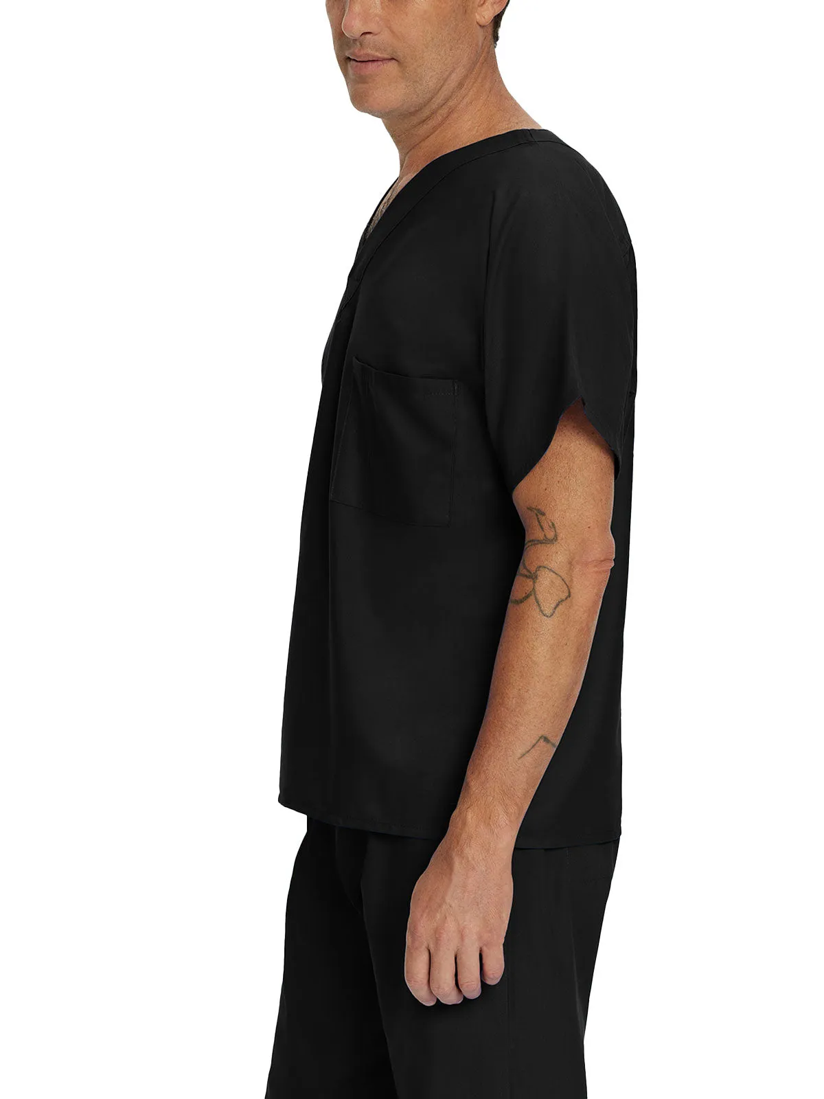Essentials - Unisex Reversible V-Neck Classic Fit Solid Scrub Top