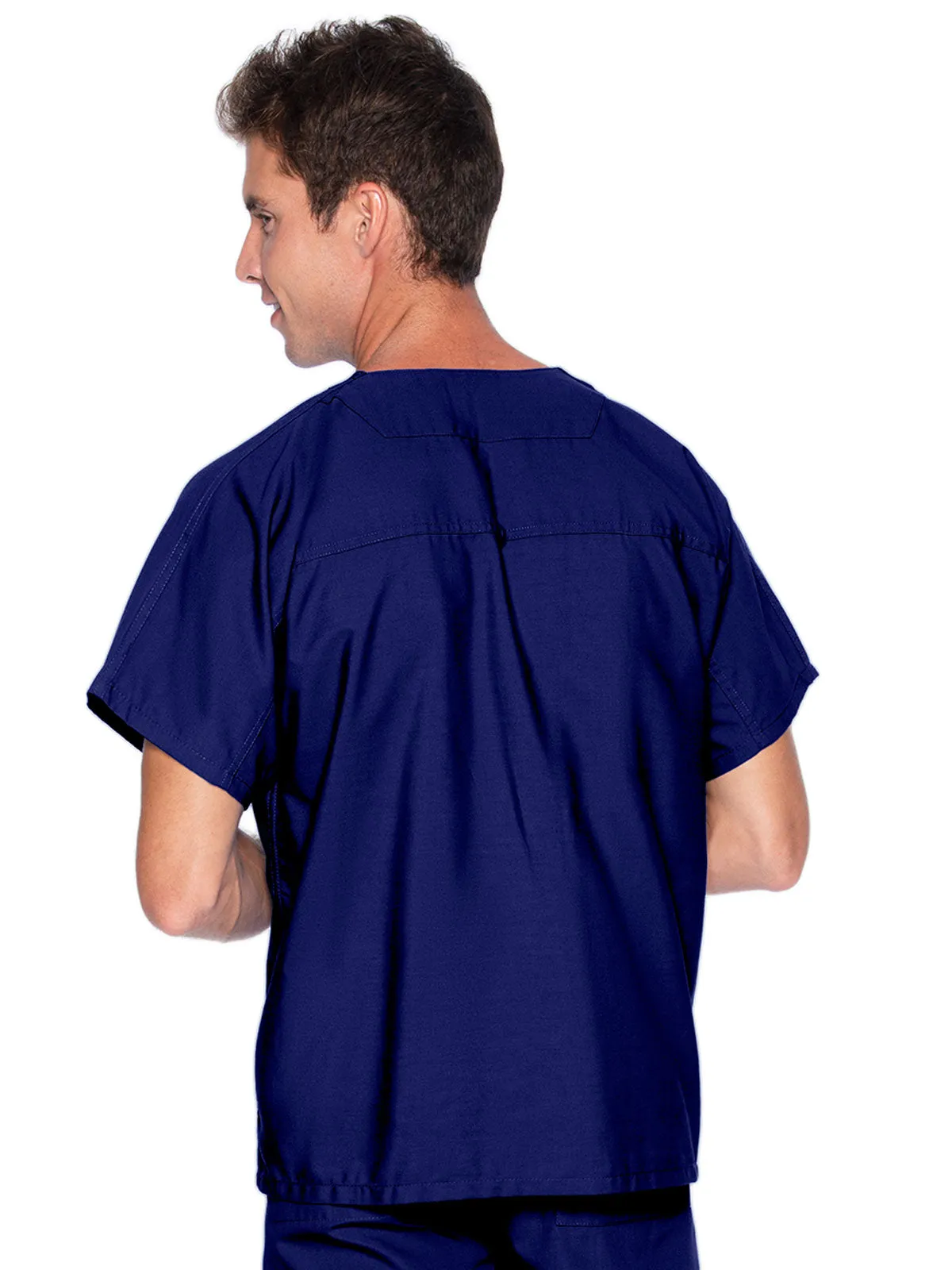 Essentials - Unisex Reversible V-Neck Classic Fit Solid Scrub Top