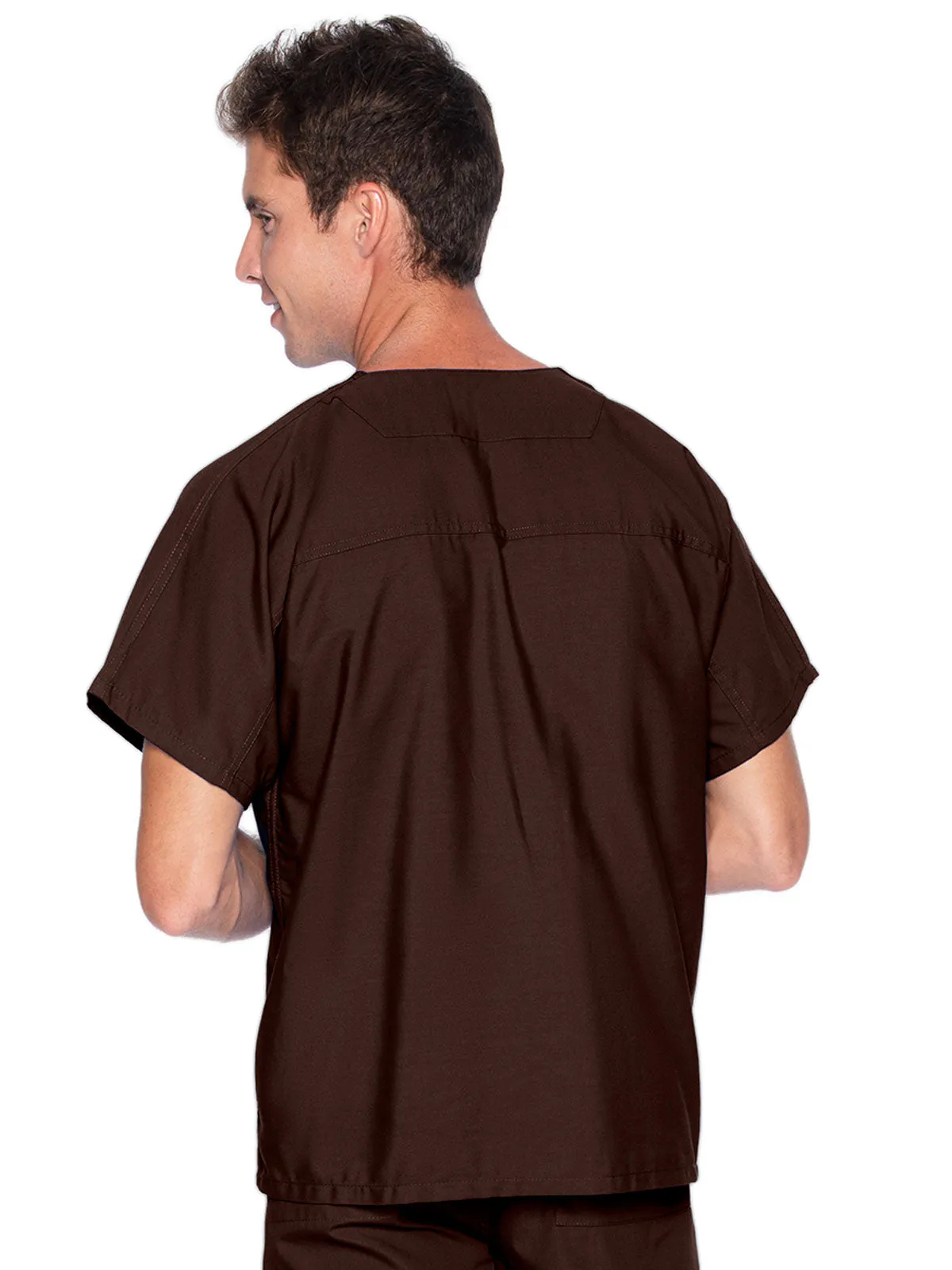 Essentials - Unisex Reversible V-Neck Classic Fit Solid Scrub Top