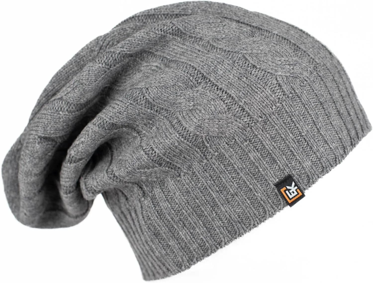 Evolution Knitwear Wool Cable Knit Beanie Hat for Men or Women - Super Soft Merino Wool - Made in The USA