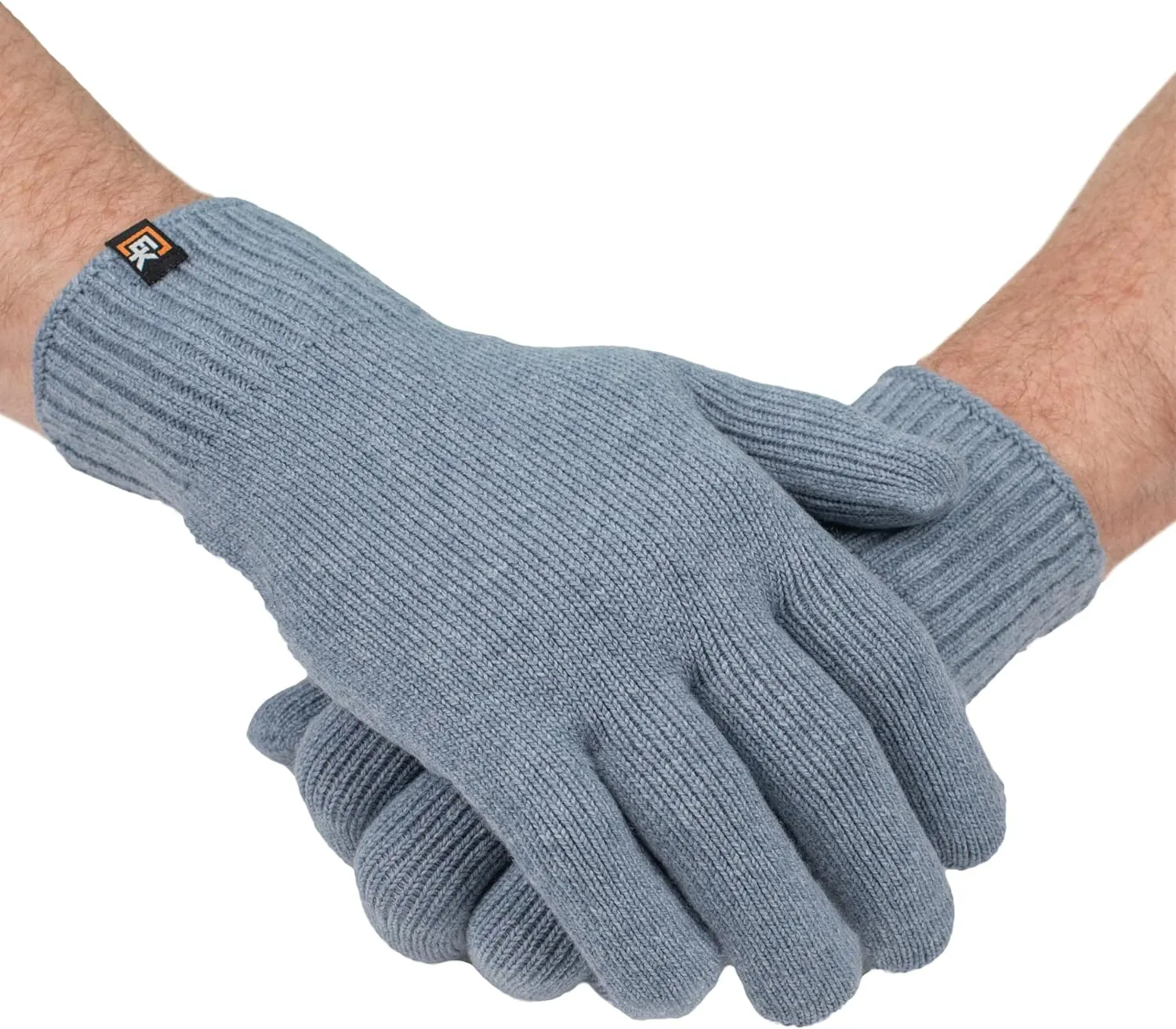 Evolution Knitwear Wool Knit Gloves - Made in the USA - Super Soft Merino Wool - Men's - XL