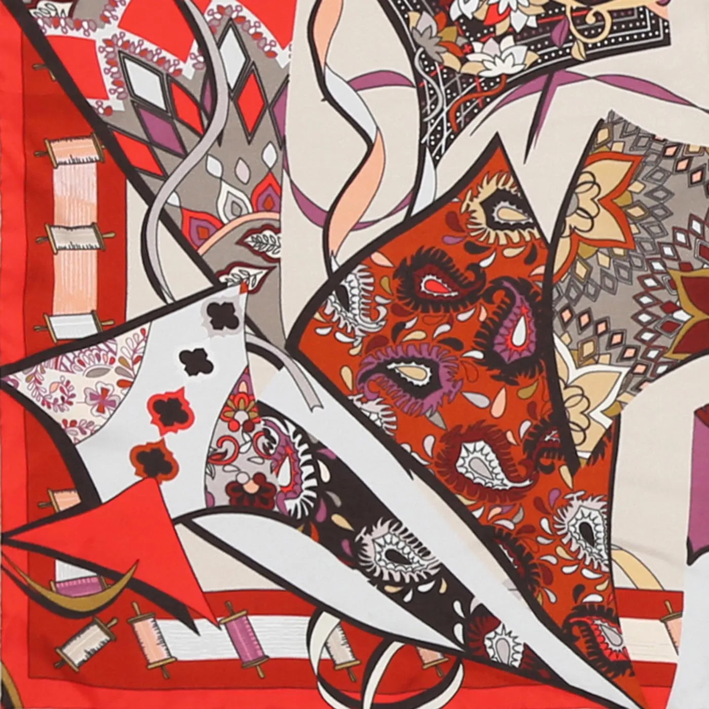 Festivals Of Kites Silk Printed Pocket Square