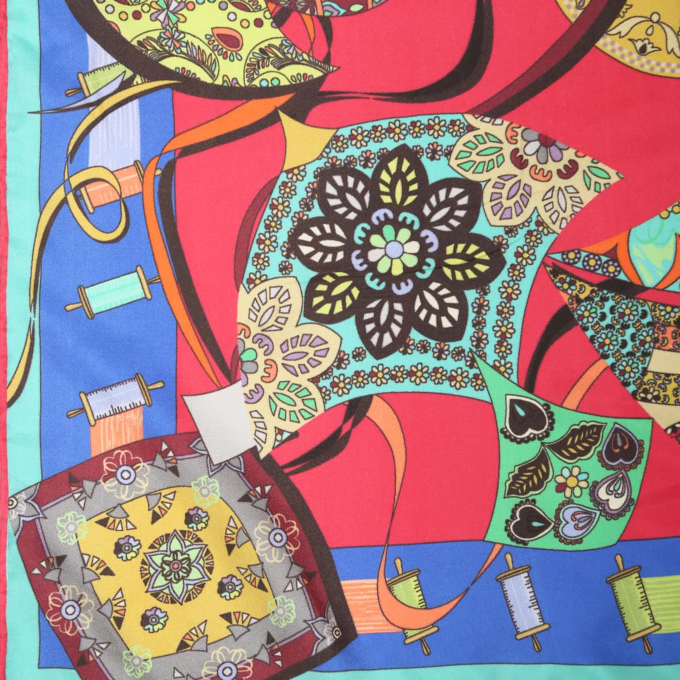 Festivals Of Kites Silk Printed Pocket Square